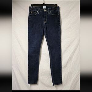 HUDSON NICO MIDRISE SUPER SKINNY DARK DENIM JEANS SIZE 24